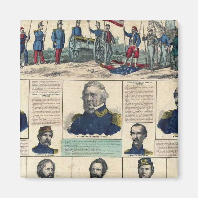 Imã Retratos Militares (Frente)