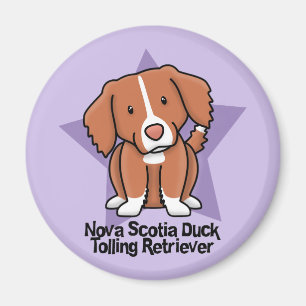 Imã Retriever anunciando do pato de Nova Escócia da