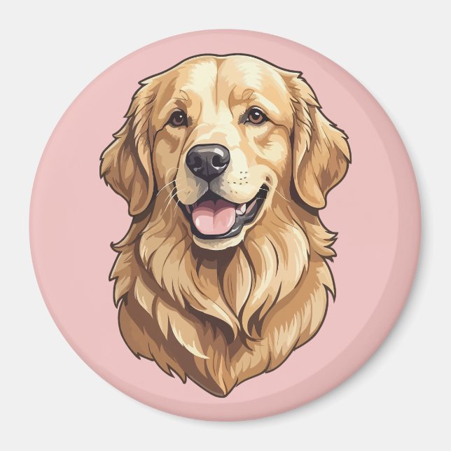 Imã Retriever Dourado (Frente)