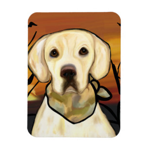 Ímã Retriever Labrador Amarelo