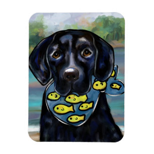 Ímã Retriever Labrador Preto