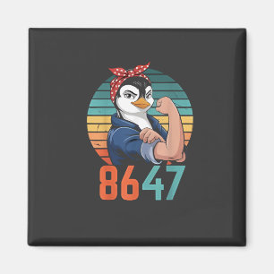 Imã Retro 8647 É 2028 E Anti-Trump Penguin