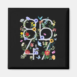 Imã Retro 8647 Sutil Trump 86 47 Estilo Floral Boho