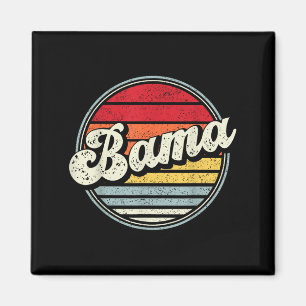 Imã Retro Alabama Home State Style 70s Sunset Men