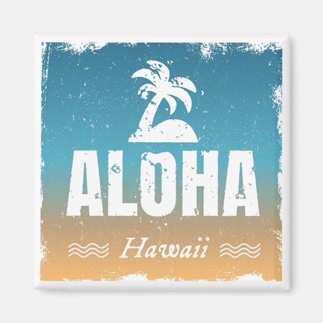 Imã Retro Aloha Hawaii (Frente)