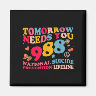 Imã Retro Amanhã Precisa De 988 Prevenção Suicida