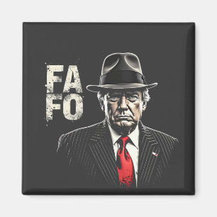 Imã Retro-americano Donald Trump FAFO USA Flag Patriot
