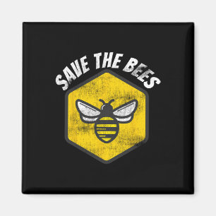 Imã Retrô Beekeeper Honeybee Sensibilização Salve As A