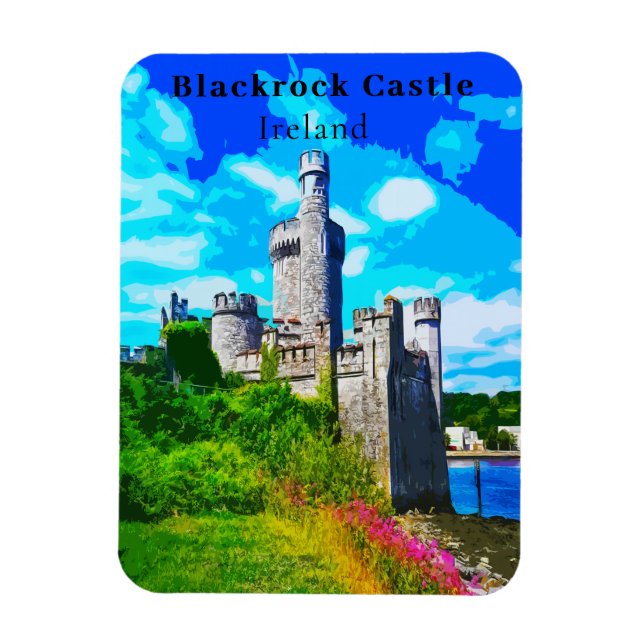 Ímã Retro Blackrock Castle Cork Ireland Viagem Magnet (Vertical)