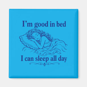 Imã Retro Bom Na Cama Posso Dormir Dia Engraçado Sono
