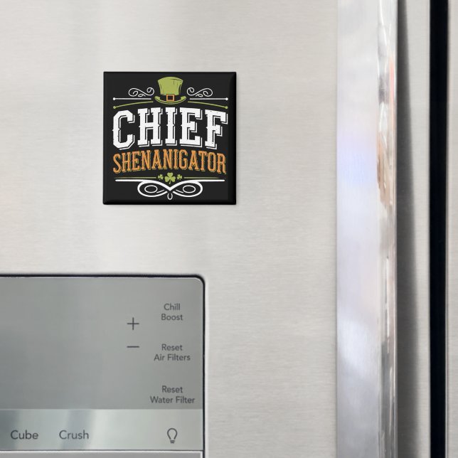 Imã Retro Chief Shenanigator Chapéu de Leprechaun Sort (In Situ (Fridge))