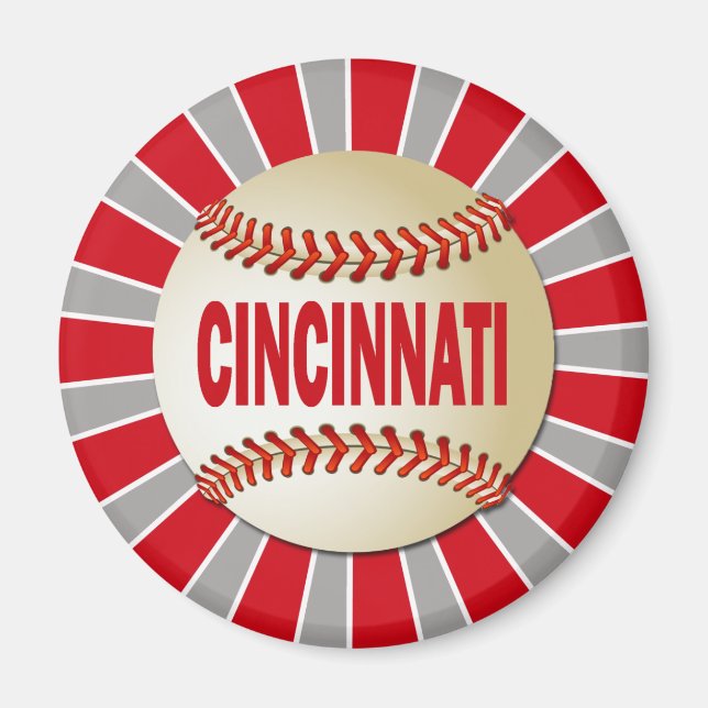IMÃ RETRO CINCINNATI BASEBALL (Frente)