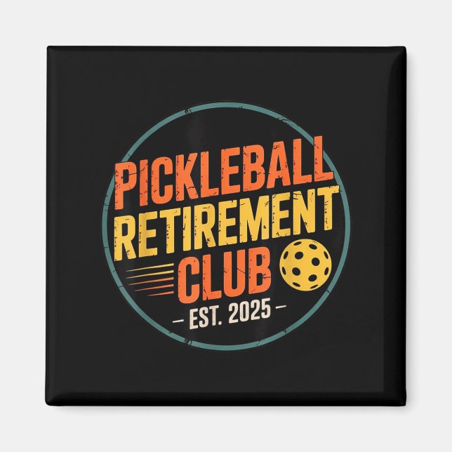 Imã Retro Ckleball Retirement Club Apparel Retro Vinta (Frente)