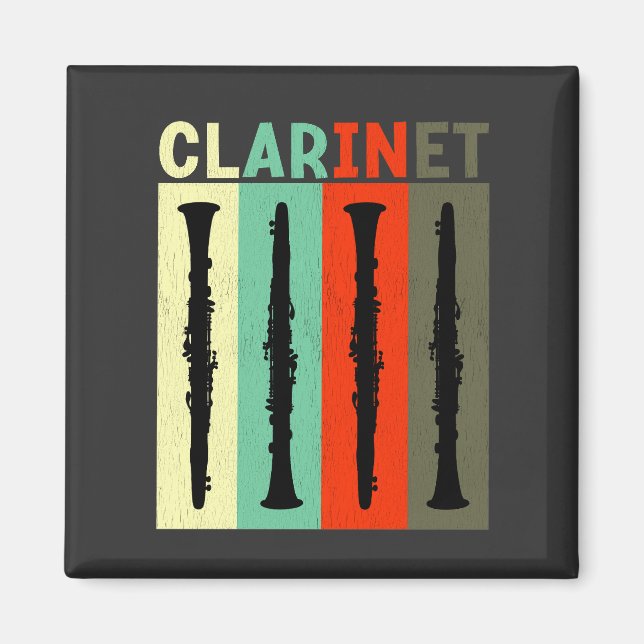 Imã Retro Clarinet (Frente)