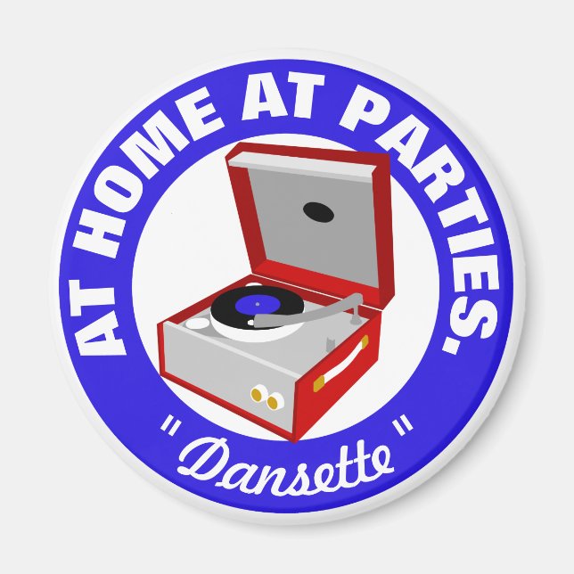 Imã Retro Dansette Vintage player Magnet (Frente)