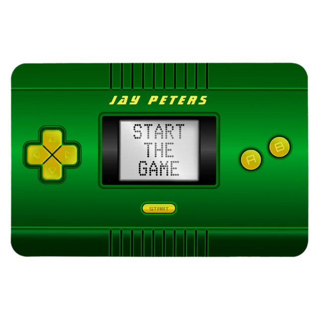 Ímã Retro de console de jogo faux engraçado (Horizontal)