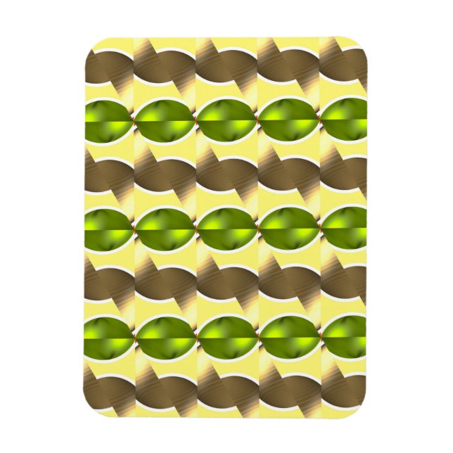 Ímã retro de papel de parede (Vertical)