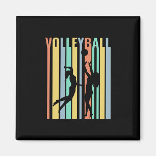 Imã Retro de Voleibol de Beachvoleibol