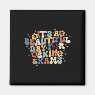 Imã Retro É Um Belo Dia Para Dermatologia De Exames De