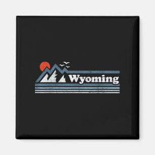 Imã Retro Esqui de Montanha do Estado de Wyoming Vinta