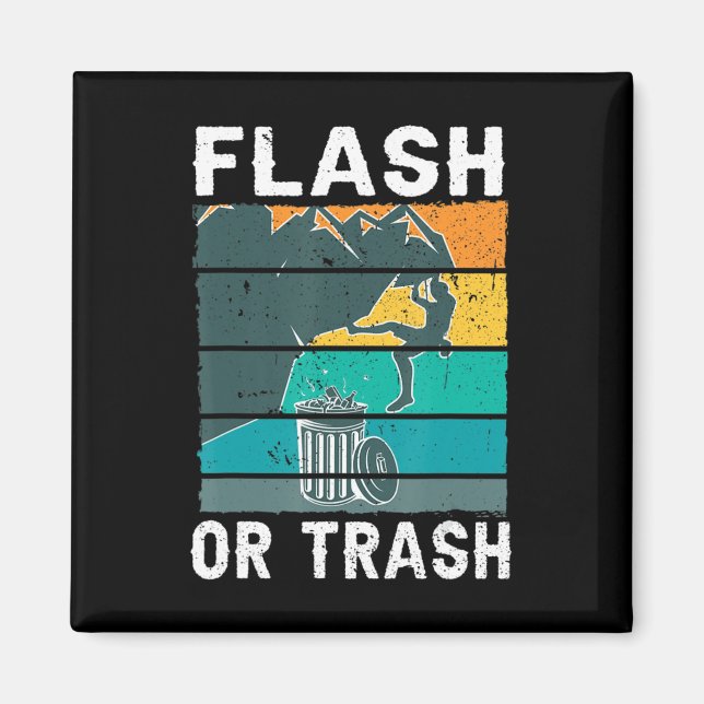 Imã Retro Flash ou Trash Rock Escalando Montanha Bo (Frente)