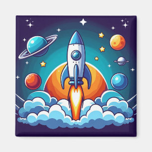Imã Retro, foguete espacial