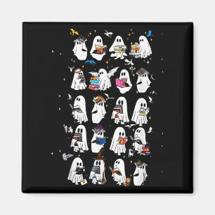 Imã Retro Ghost Book Fantasy Series Halloween Book Lov