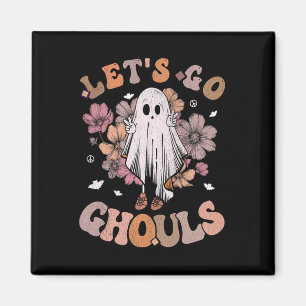 Imã Retro Groovy Go Ghouls Ghost 70s Hippie Hall