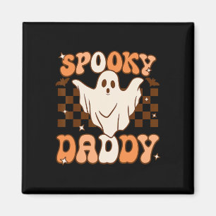 Imã Retro Groovy Halloween Ghost Spooky Figurume de Pa
