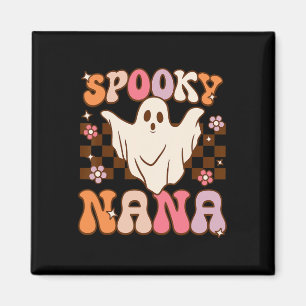 Imã Retro Groovy Halloween Ghost Spooky Nana Costume