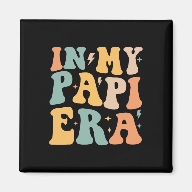 Imã Retro Groovy no Meu Papi Era Pai&# s Day (Frente)