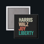 Imã Retro Harris Waltz 2024 Harris Walz Joy Liberty<br><div class="desc">Retro Harris Walz Walz 2024 Harris Walz Joy Liberty</div>