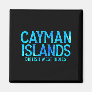 Imã Retro Ilhas Grand Cayman Bwi Colorido Texto Mascul