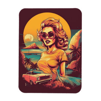 ímã retrô inspirado no 50