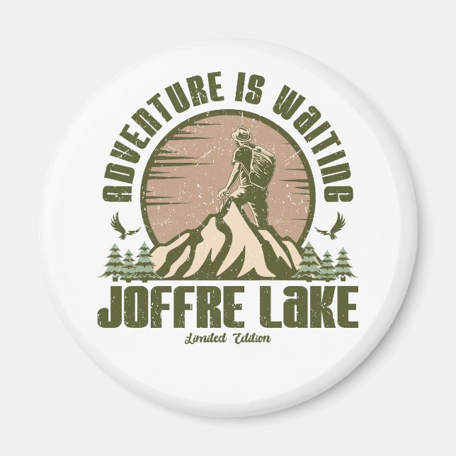 Imã Retro Joffre Lake Hike (Frente)