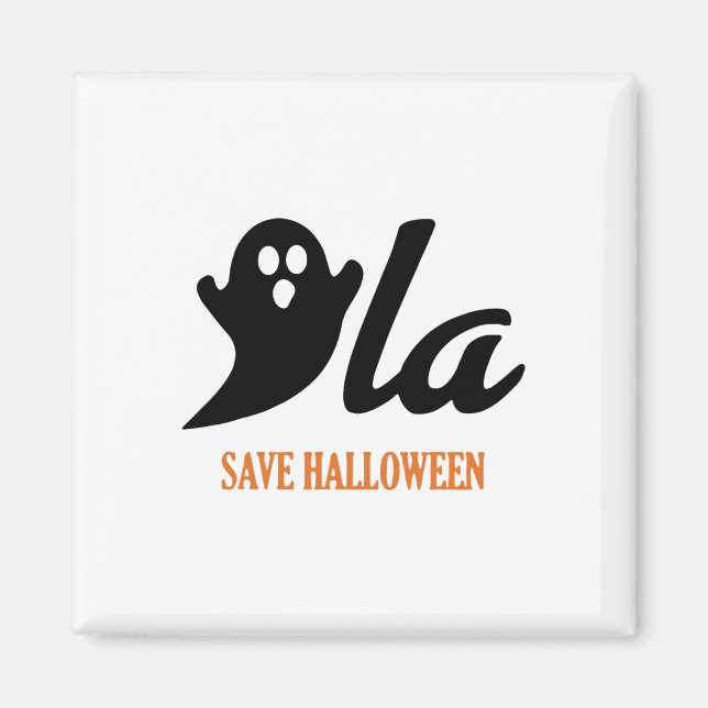 Imã Retro Kamala Harris Halloween 2024 Comma La Ghost (Frente)
