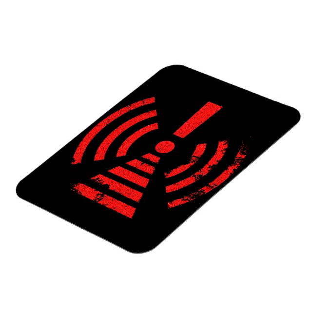 Ímã Retro Keep Back Energy Warning Symbol (Left Side)