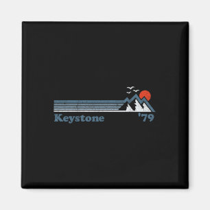 Imã Retro Keystone Ski Resort Colorado Snowboard Skiin