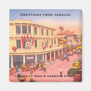 Imã Retro Kingston, Jamaica (rua King & Harbor)