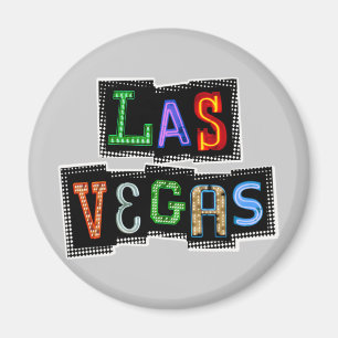 Imã Retro Las Vegas Neon