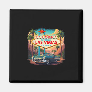 Imã Retro Las Vegas Nevada Las Vegas Lembrança Férias