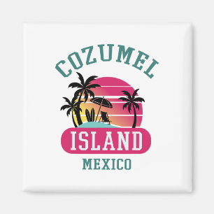 Imã Retro Legal Cozumel Original Mexico Beaches Sunset