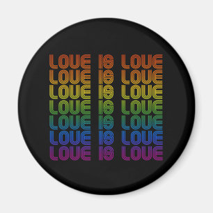 Imã Retro Love is Love
