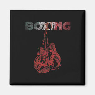 Imã Retro Love Red Boxing Luvas Mexicanas Estilo de Vi