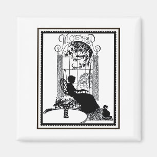 Imã Retro Madre Silhouette