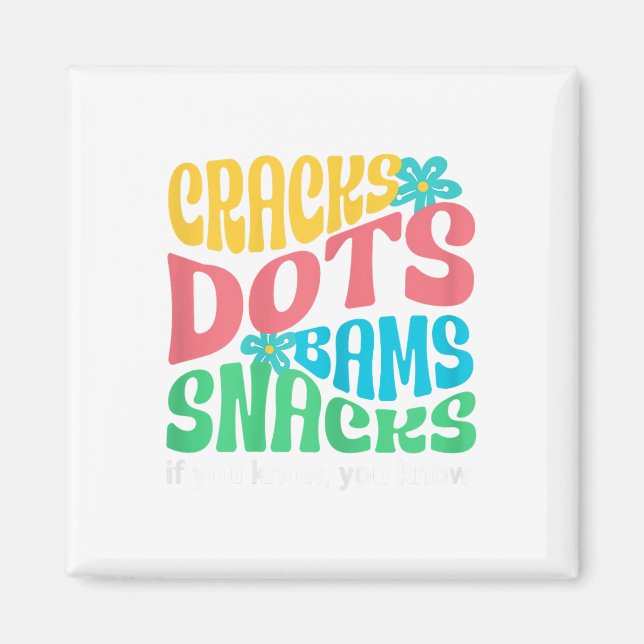 Imã Retro Mahjong Cracks Dots Bams Snacks, Women Groov (Frente)