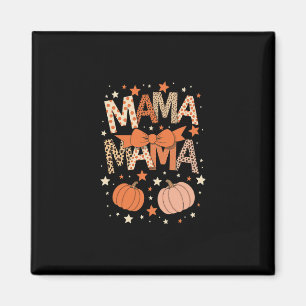 Imã Retro Mama Coquette Laços Leopardo Mãe Outono Dia 