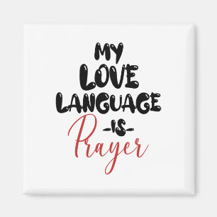 Imã Retro Minha Língua De Amor É Oração Jesus Christia