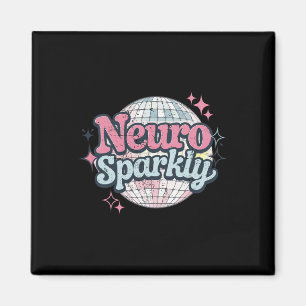 Imã Retro Neurodivergente Neurobrilhante Espectro Auti