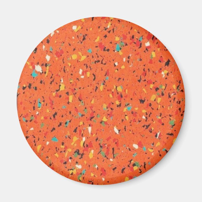 Imã Retro Orange Confetti Espetado (Frente)